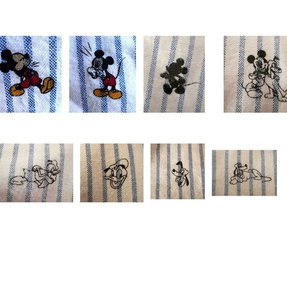 Gap Baby Toddler Button Down Shirt 5T All Over Print Mickey Goofy Donal… - Picture 3 of 12